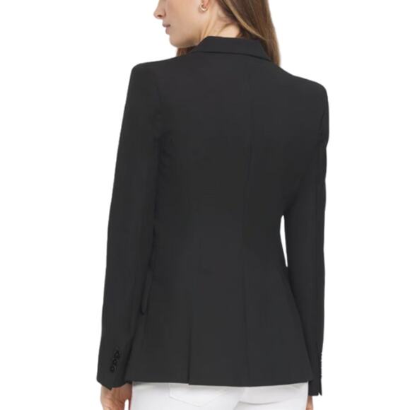 White House Black Market Editor Blazer in Black Size 14 Petite Plus - Picture 3 of 3